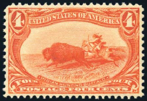 Values of US Stamp Scott 287 - 1898 4c Trans Mississippi Exposition. Harmer-Schau Auction Galleries, Feb 2010, Sale 84, Lot 1485