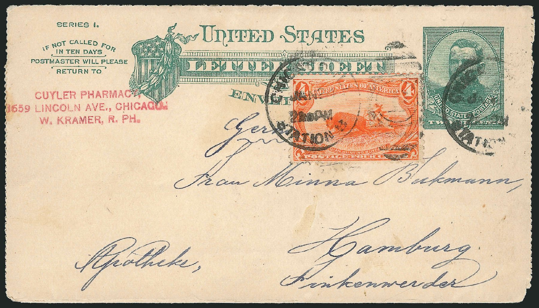 Values of US Stamps Scott Catalog 287: 1898 4c Trans Mississippi Exposition. Robert Siegel Auction Galleries, Nov 2013, Sale 1056, Lot 395