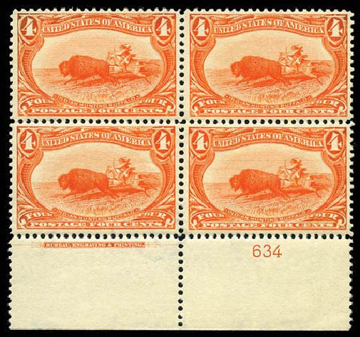 Value of US Stamp Scott Catalog 287: 1898 4c Trans Mississippi Exposition. Matthew Bennett International, Feb 2012, Sale 340, Lot 362