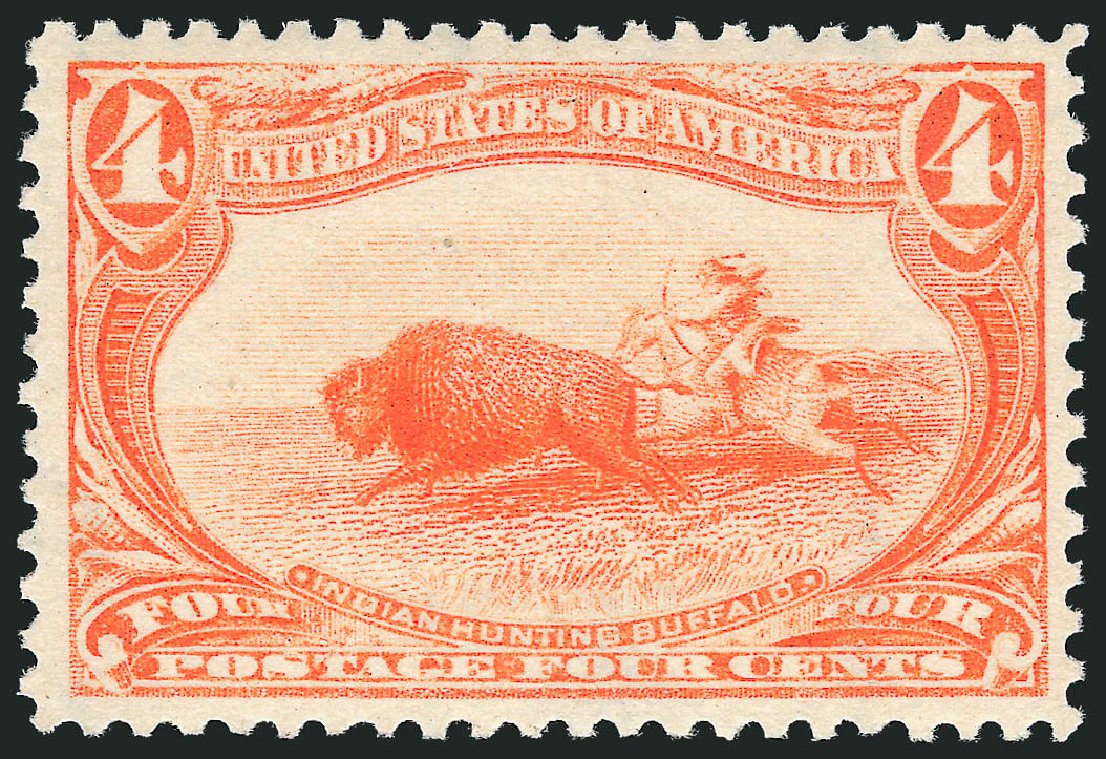 US Stamps Value Scott Catalogue # 287: 4c 1898 Trans Mississippi Exposition. Robert Siegel Auction Galleries, Oct 2011, Sale 1014, Lot 1632