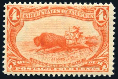 US Stamp Values Scott Catalogue #287: 1898 4c Trans Mississippi Exposition. Harmer-Schau Auction Galleries, Jun 2008, Sale 78, Lot 1473