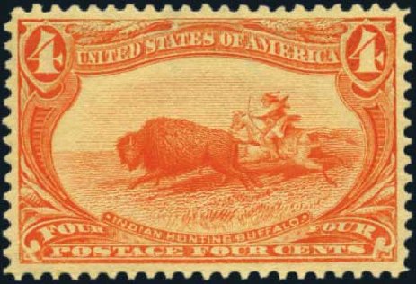 Costs of US Stamps Scott Cat. # 287 - 1898 4c Trans Mississippi Exposition. Harmer-Schau Auction Galleries, Aug 2012, Sale 94, Lot 1413