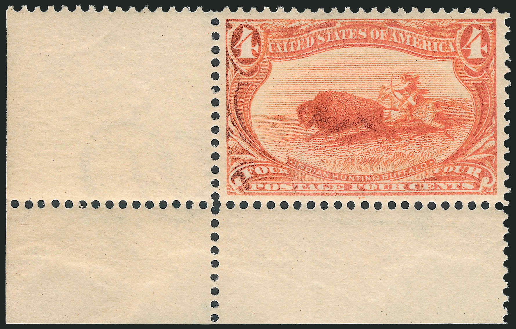 US Stamps Value Scott Catalogue #287 - 1898 4c Trans Mississippi Exposition. Robert Siegel Auction Galleries, Oct 2011, Sale 1014, Lot 1633