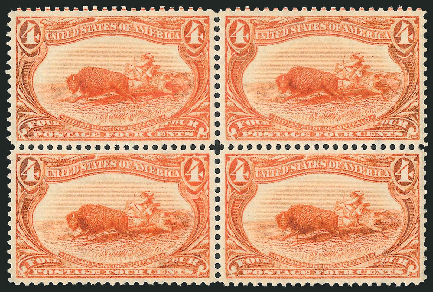 Costs of US Stamp Scott Catalog 287: 1898 4c Trans Mississippi Exposition. Robert Siegel Auction Galleries, Nov 2013, Sale 1056, Lot 353
