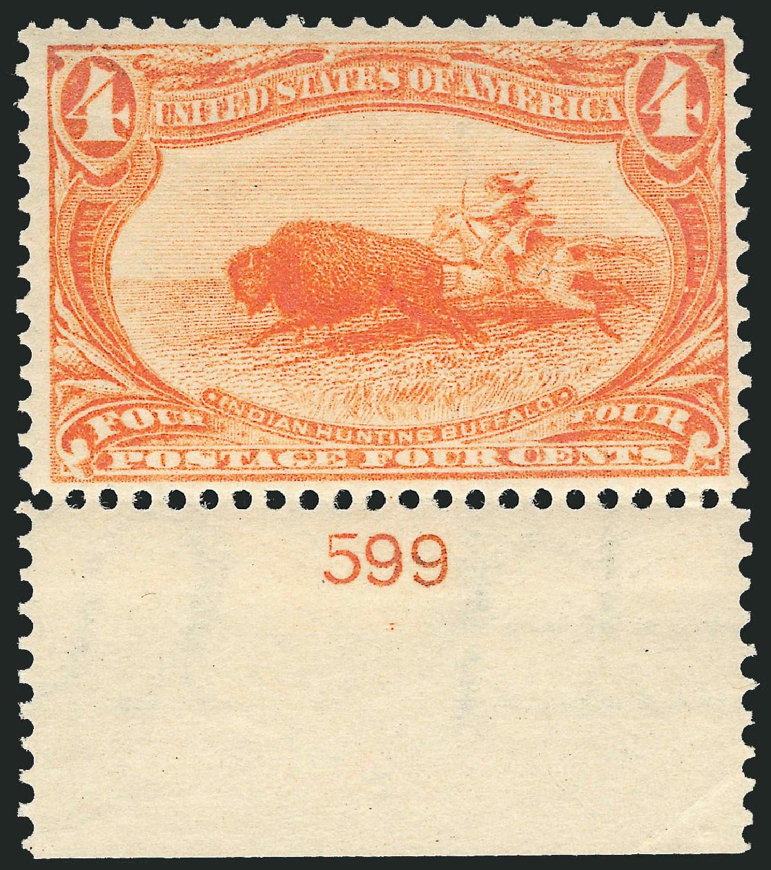 Value of US Stamp Scott Catalogue 287 - 1898 4c Trans Mississippi Exposition. Robert Siegel Auction Galleries, Mar 2014, Sale 1067, Lot 1313