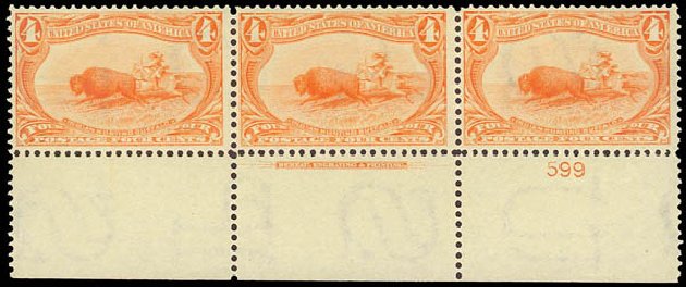 Prices of US Stamps Scott 287: 4c 1898 Trans Mississippi Exposition. Daniel Kelleher Auctions, Aug 2012, Sale 631, Lot 1016