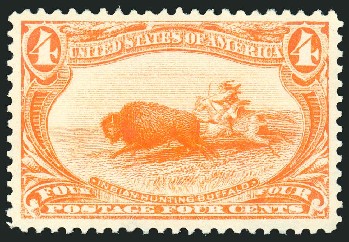 US Stamps Value Scott Catalogue #287 - 4c 1898 Trans Mississippi Exposition. Robert Siegel Auction Galleries, Jun 2009, Sale 975, Lot 1616