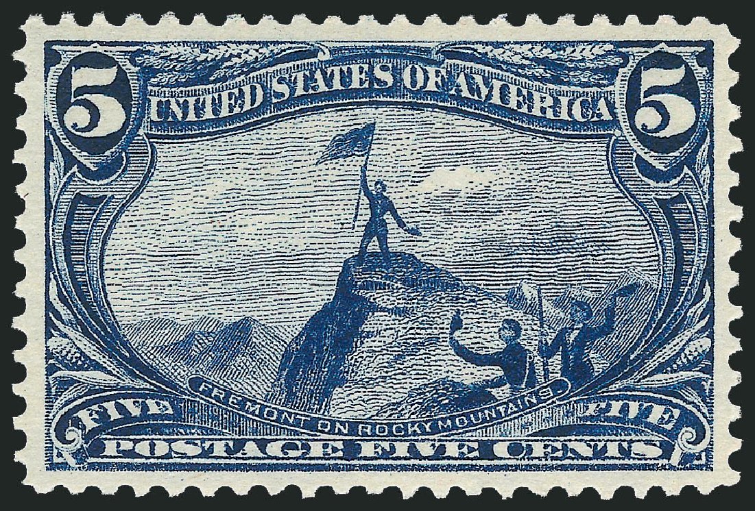 US Stamps Values Scott 288 - 1898 5c Trans Mississippi Exposition. Robert Siegel Auction Galleries, Oct 2011, Sale 1014, Lot 1637