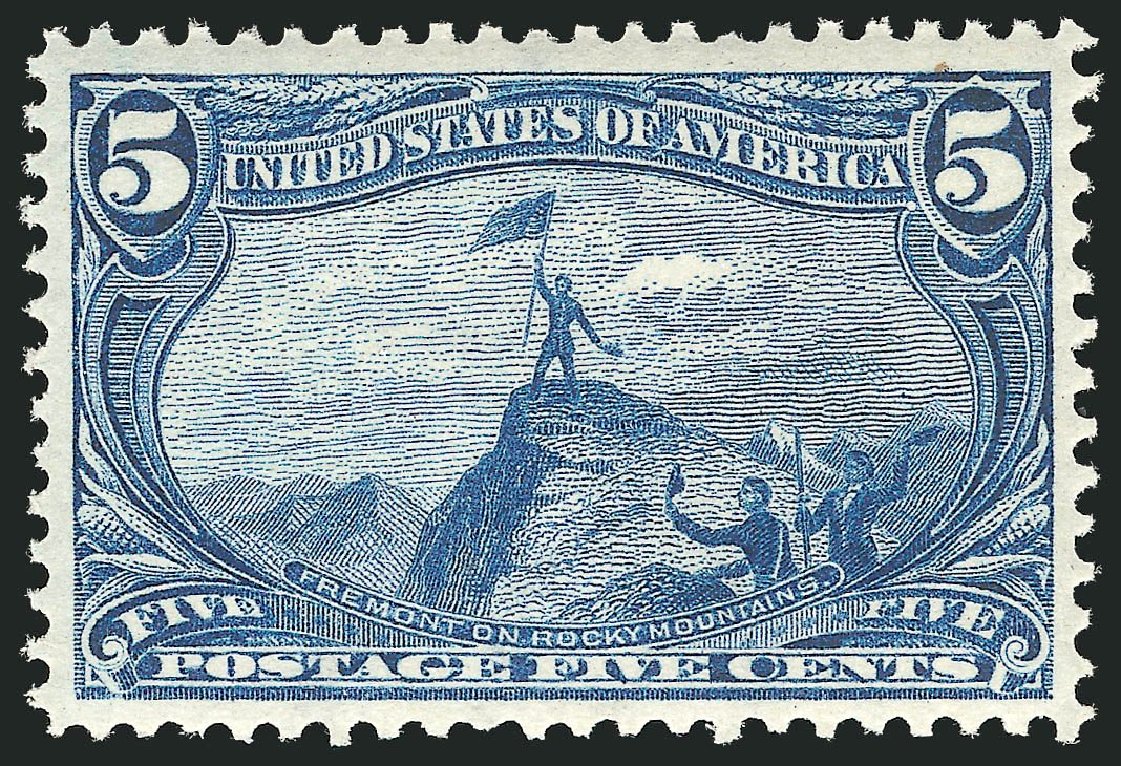 US Stamps Price Scott #288 - 1898 5c Trans Mississippi Exposition. Robert Siegel Auction Galleries, Jul 2013, Sale 1050, Lot 427