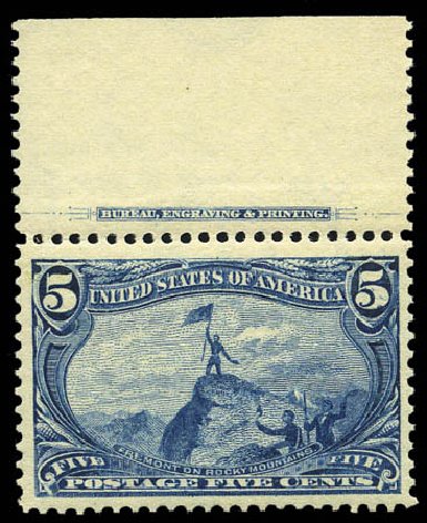 Value of US Stamp Scott #288 - 5c 1898 Trans Mississippi Exposition. Matthew Bennett International, Mar 2011, Sale 337, Lot 2738