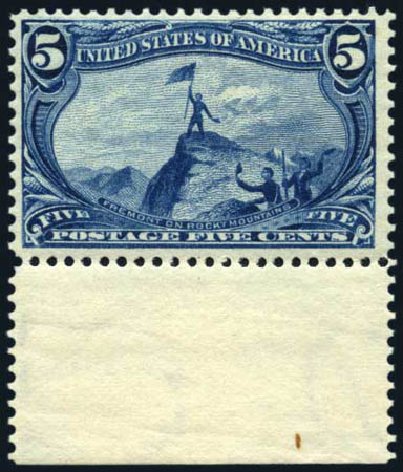 US Stamps Value Scott #288 - 5c 1898 Trans Mississippi Exposition. Harmer-Schau Auction Galleries, Feb 2010, Sale 84, Lot 1488
