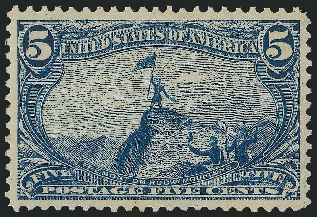 Values of US Stamps Scott Catalogue # 288: 1898 5c Trans Mississippi Exposition. Robert Siegel Auction Galleries, Oct 2011, Sale 1014, Lot 1638