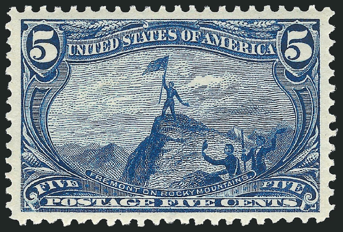 Value of US Stamps Scott #288 - 1898 5c Trans Mississippi Exposition. Robert Siegel Auction Galleries, Mar 2012, Sale 1019, Lot 628