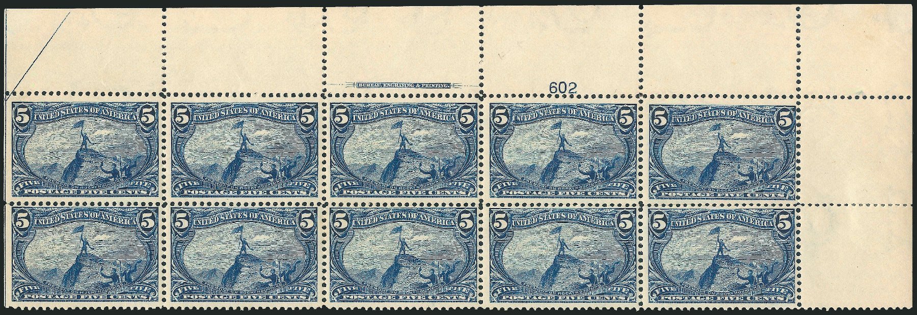 Costs of US Stamps Scott Catalogue 288 - 1898 5c Trans Mississippi Exposition. Robert Siegel Auction Galleries, Nov 2013, Sale 1056, Lot 328