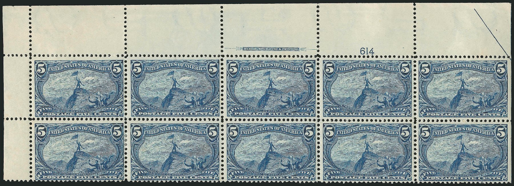 Costs of US Stamps Scott Catalog #288 - 1898 5c Trans Mississippi Exposition. Robert Siegel Auction Galleries, Nov 2014, Sale 1084, Lot 3658