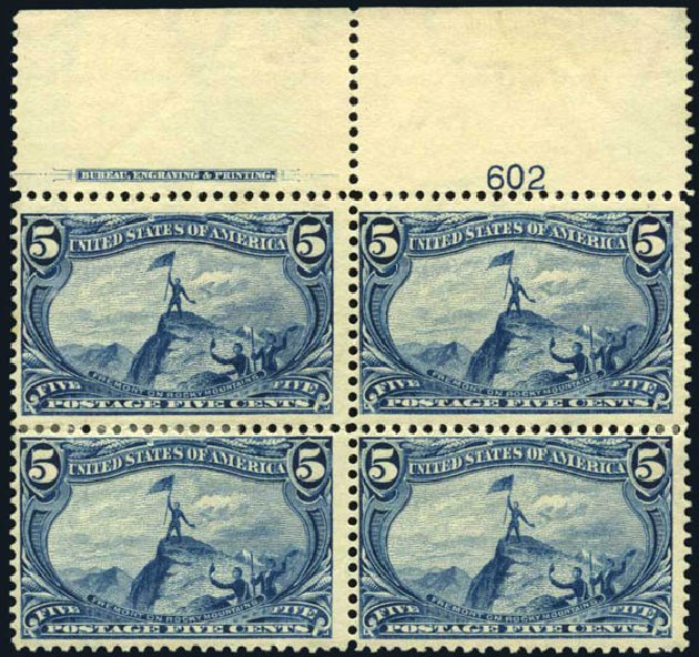 Prices of US Stamp Scott # 288 - 5c 1898 Trans Mississippi Exposition. Harmer-Schau Auction Galleries, May 2014, Sale 101, Lot 149