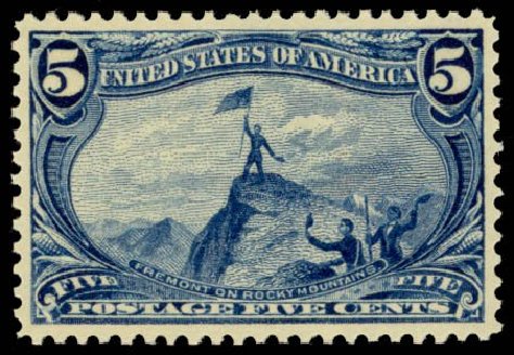 Prices of US Stamps Scott Catalog #288: 1898 5c Trans Mississippi Exposition. Daniel Kelleher Auctions, May 2014, Sale 653, Lot 2199