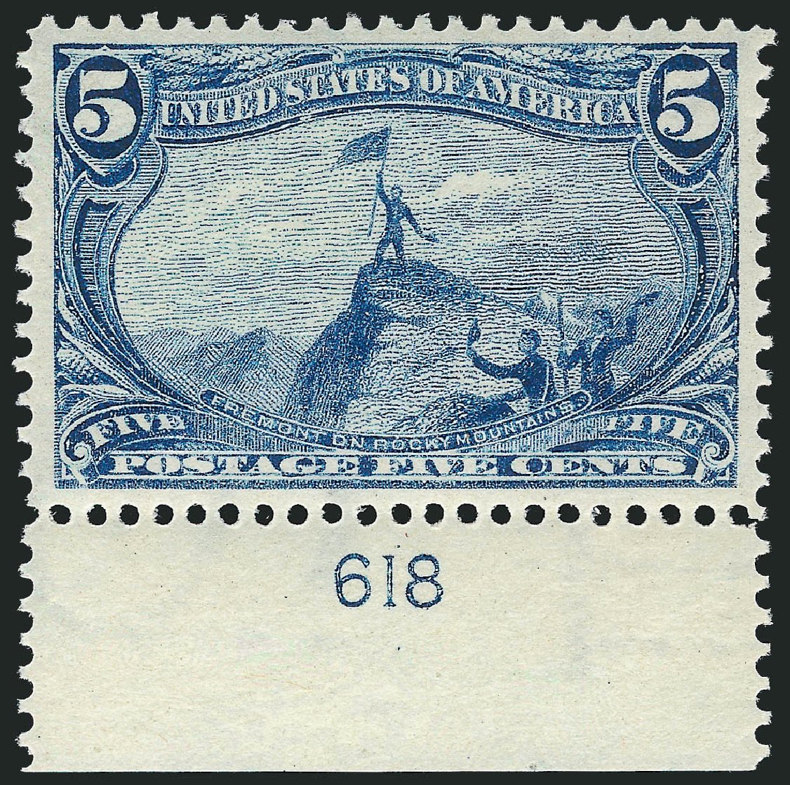 Costs of US Stamps Scott Catalog 288 - 1898 5c Trans Mississippi Exposition. Robert Siegel Auction Galleries, Mar 2012, Sale 1019, Lot 629