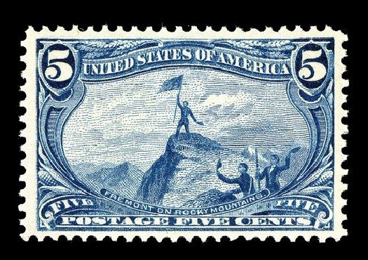 Values of US Stamps Scott Catalog # 288 - 1898 5c Trans Mississippi Exposition. Spink Shreves Galleries, May 2014, Sale 148, Lot 239