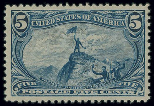 Values of US Stamp Scott Catalogue #288: 5c 1898 Trans Mississippi Exposition. Matthew Bennett International, Jun 2008, Sale 328, Lot 810
