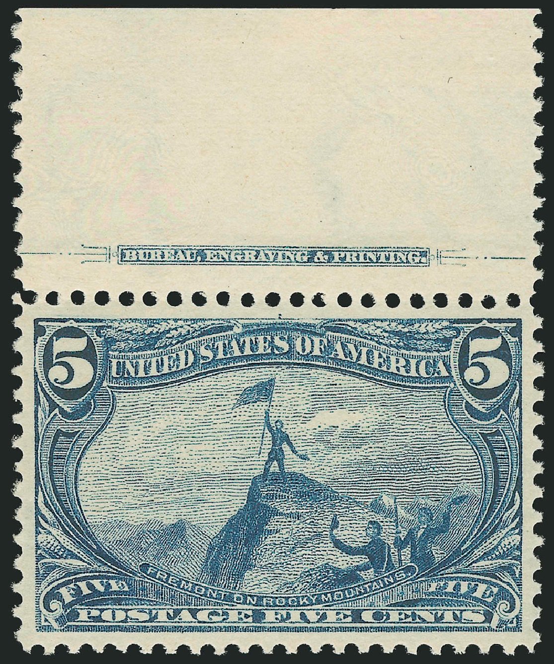 US Stamps Value Scott Cat. 288 - 5c 1898 Trans Mississippi Exposition. Robert Siegel Auction Galleries, Mar 2012, Sale 1019, Lot 630