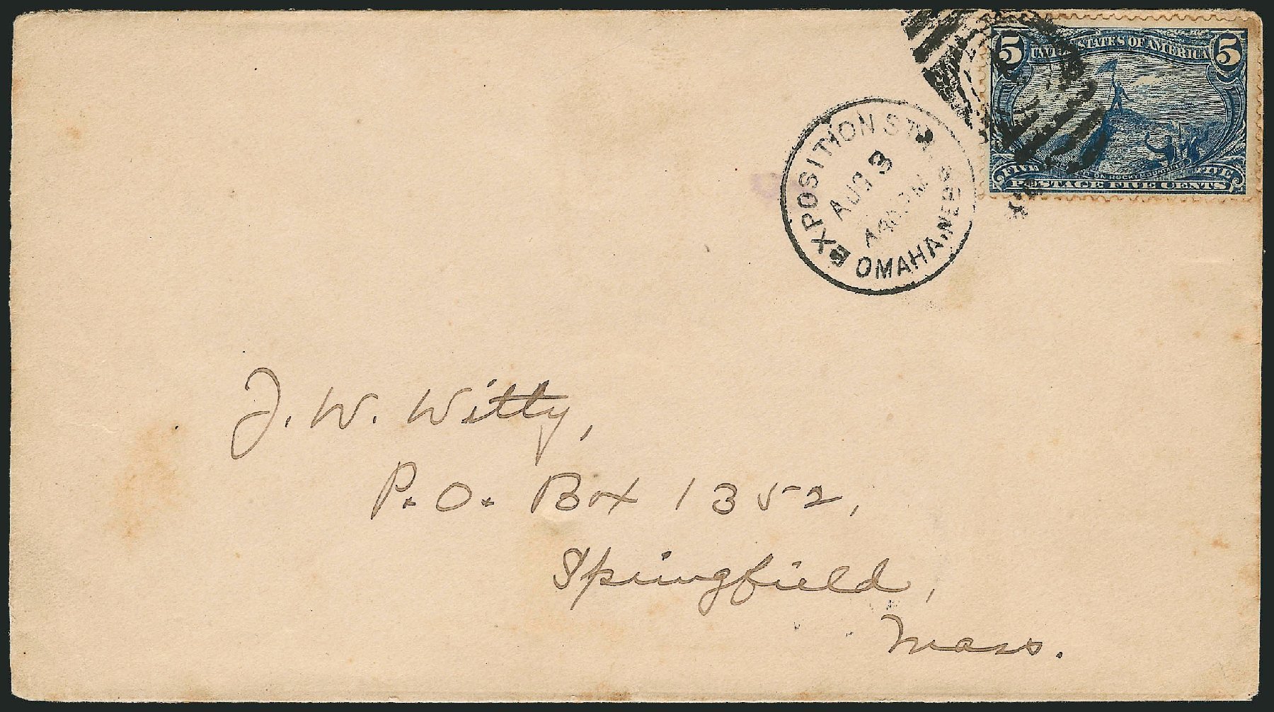 US Stamp Prices Scott Catalogue # 288: 5c 1898 Trans Mississippi Exposition. Robert Siegel Auction Galleries, Nov 2013, Sale 1056, Lot 371