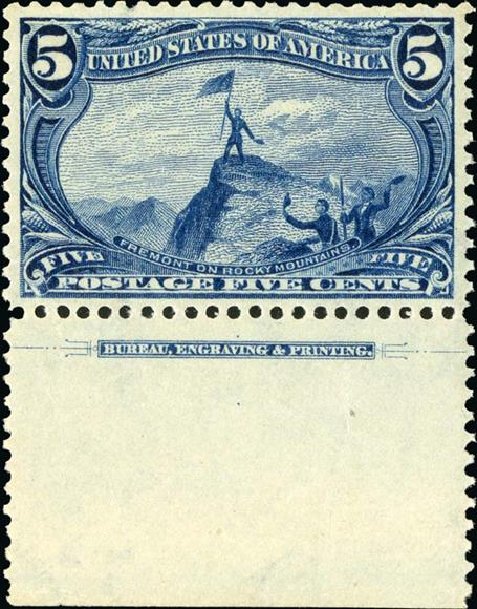 Costs of US Stamps Scott Catalogue 288: 5c 1898 Trans Mississippi Exposition. Spink Shreves Galleries, Jan 2015, Sale 150, Lot 131