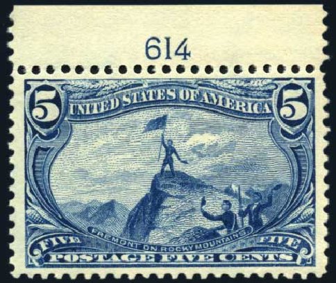 US Stamp Price Scott Catalogue 288 - 1898 5c Trans Mississippi Exposition. Harmer-Schau Auction Galleries, Jun 2008, Sale 78, Lot 1474