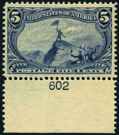 Cost of US Stamp Scott Cat. #288: 1898 5c Trans Mississippi Exposition. Harmer-Schau Auction Galleries, Aug 2012, Sale 94, Lot 1414