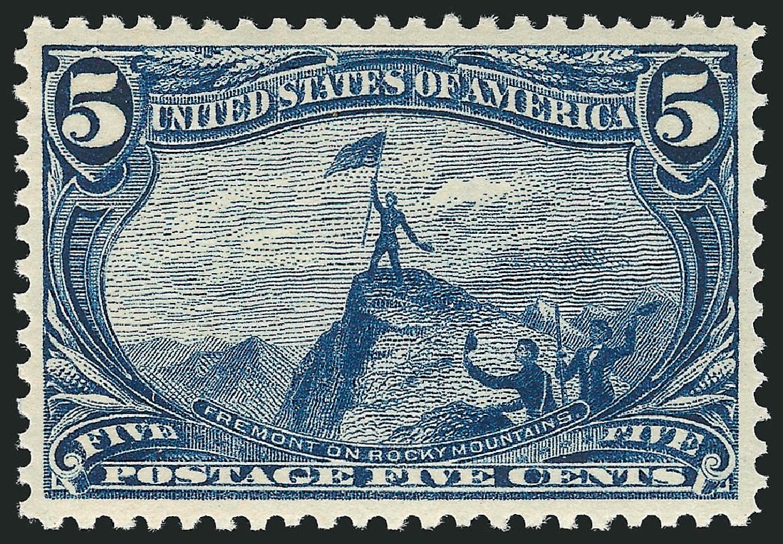 Values of US Stamps Scott # 288: 5c 1898 Trans Mississippi Exposition. Robert Siegel Auction Galleries, Mar 2011, Sale 1007, Lot 2544