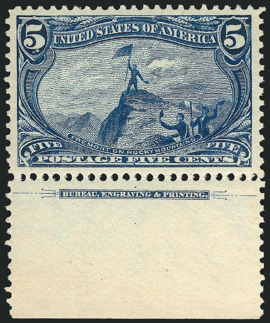 Costs of US Stamps Scott Catalogue # 288: 5c 1898 Trans Mississippi Exposition. Robert Siegel Auction Galleries, Oct 2010, Sale 997, Lot 5804