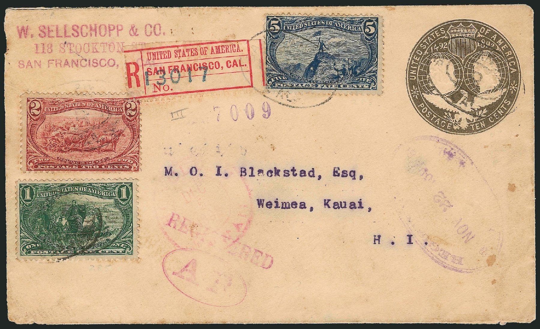 US Stamps Value Scott Catalogue 288 - 5c 1898 Trans Mississippi Exposition. Robert Siegel Auction Galleries, Nov 2013, Sale 1056, Lot 405
