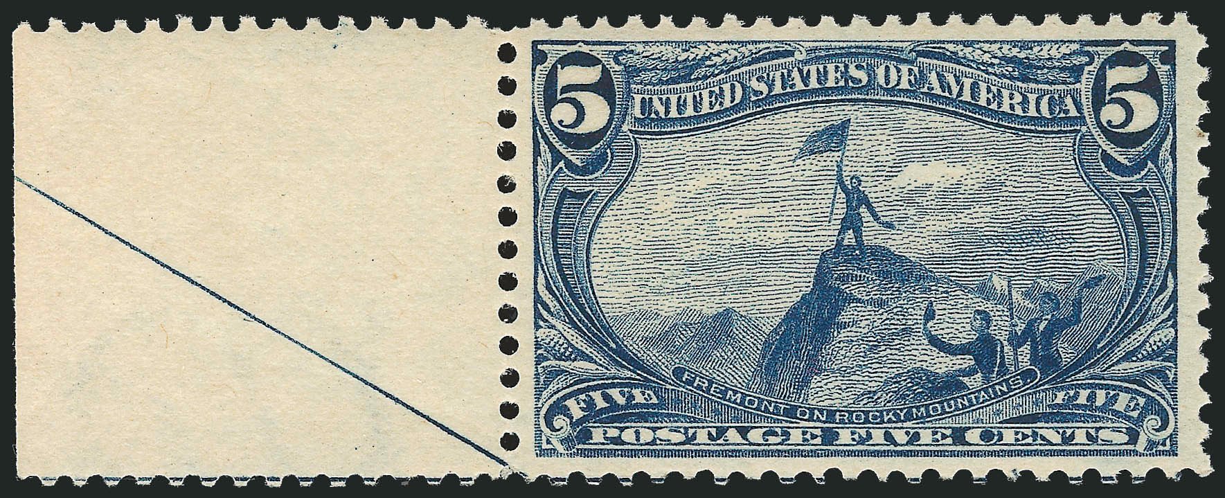 Costs of US Stamps Scott Catalog # 288 - 1898 5c Trans Mississippi Exposition. Robert Siegel Auction Galleries, Nov 2013, Sale 1061, Lot 3785