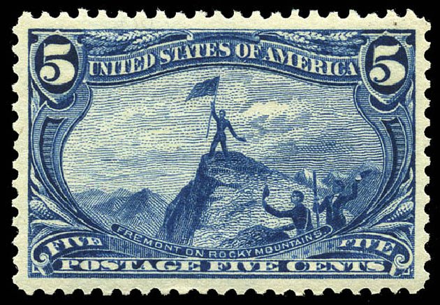 Prices of US Stamps Scott # 288: 5c 1898 Trans Mississippi Exposition. Matthew Bennett International, May 2014, Sale 350, Lot 413