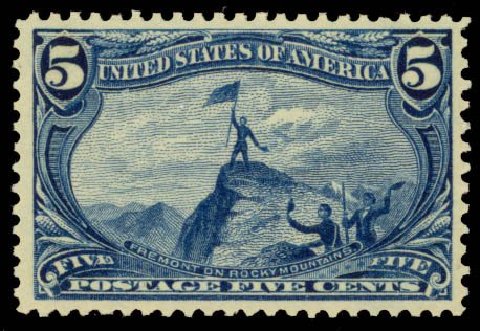 Price of US Stamps Scott # 288: 1898 5c Trans Mississippi Exposition. Daniel Kelleher Auctions, Oct 2014, Sale 660, Lot 2273