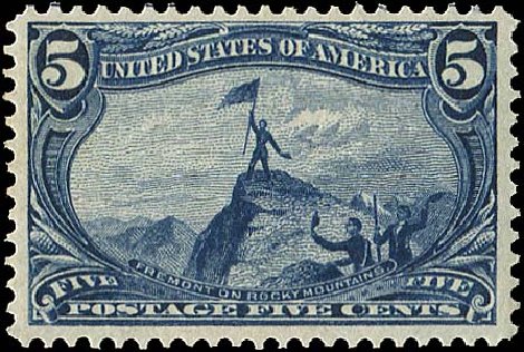 Value of US Stamp Scott Catalog #288 - 1898 5c Trans Mississippi Exposition. Regency-Superior, Jan 2015, Sale 109, Lot 1036