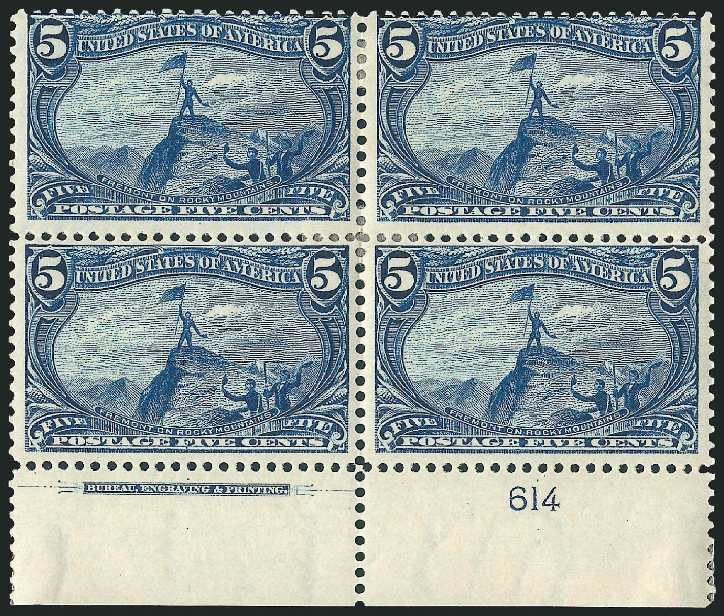Prices of US Stamps Scott Catalogue #288: 1898 5c Trans Mississippi Exposition. Robert Siegel Auction Galleries, Apr 2009, Sale 971, Lot 1226