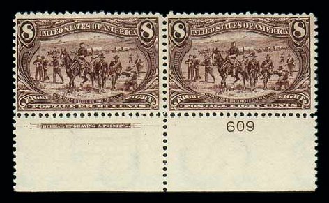 US Stamps Prices Scott Catalogue #289: 1898 8c Trans Mississippi Exposition. Matthew Bennett International, Dec 2007, Sale 325, Lot 1847