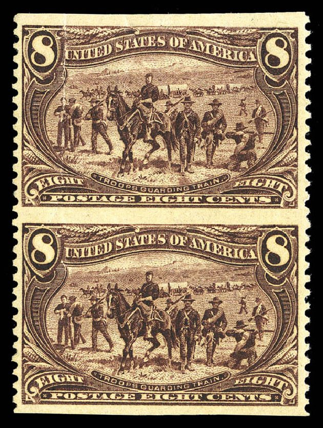 Values of US Stamp Scott Catalog #289 - 8c 1898 Trans Mississippi Exposition. Matthew Bennett International, Sep 2012, Sale 345, Lot 287