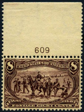 US Stamps Value Scott Catalog #289 - 8c 1898 Trans Mississippi Exposition. Harmer-Schau Auction Galleries, Aug 2012, Sale 94, Lot 1417