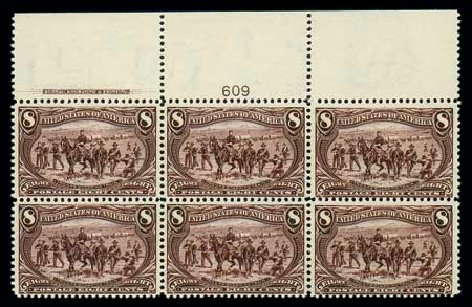 Costs of US Stamps Scott Catalogue #289: 1898 8c Trans Mississippi Exposition. Matthew Bennett International, Dec 2007, Sale 325, Lot 1848