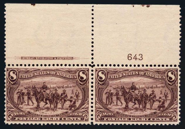 Cost of US Stamp Scott Catalog # 289: 8c 1898 Trans Mississippi Exposition. Harmer-Schau Auction Galleries, Aug 2014, Sale 102, Lot 1928