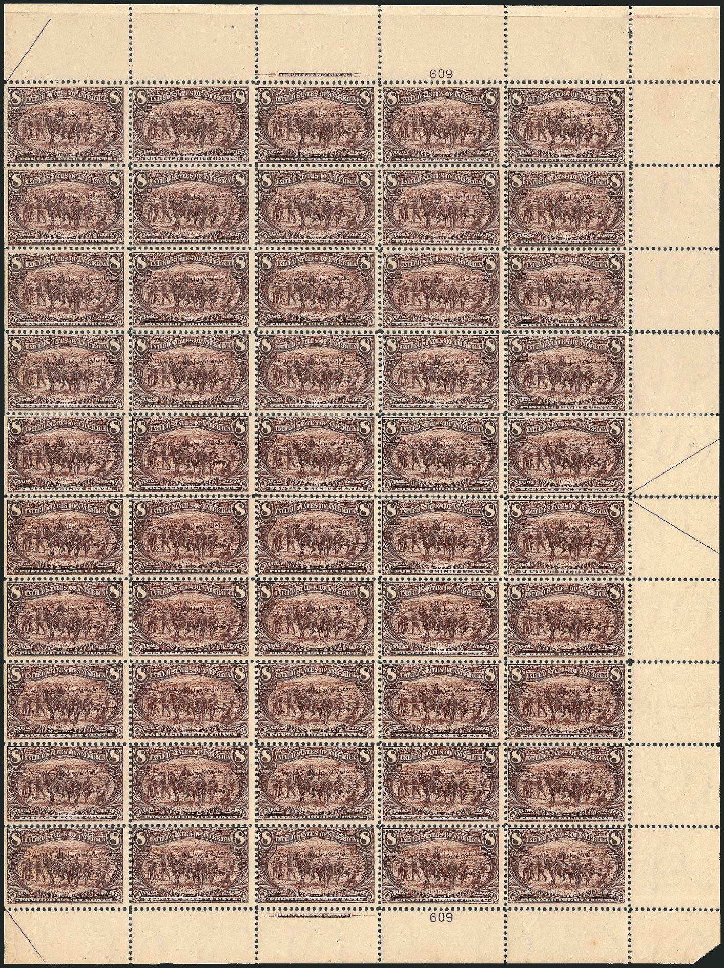 Cost of US Stamp Scott Catalogue # 289 - 8c 1898 Trans Mississippi Exposition. Robert Siegel Auction Galleries, Mar 2013, Sale 1040, Lot 1618