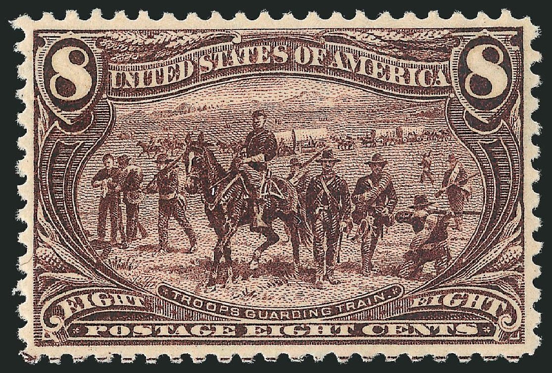 US Stamp Values Scott Catalog # 289: 1898 8c Trans Mississippi Exposition. Robert Siegel Auction Galleries, Jul 2013, Sale 1050, Lot 428