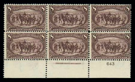 Price of US Stamps Scott 289: 1898 8c Trans Mississippi Exposition. Matthew Bennett International, Dec 2007, Sale 325, Lot 1849