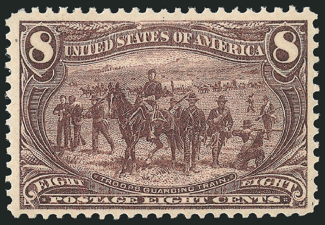 US Stamp Values Scott 289 - 1898 8c Trans Mississippi Exposition. Robert Siegel Auction Galleries, Jul 2013, Sale 1050, Lot 429