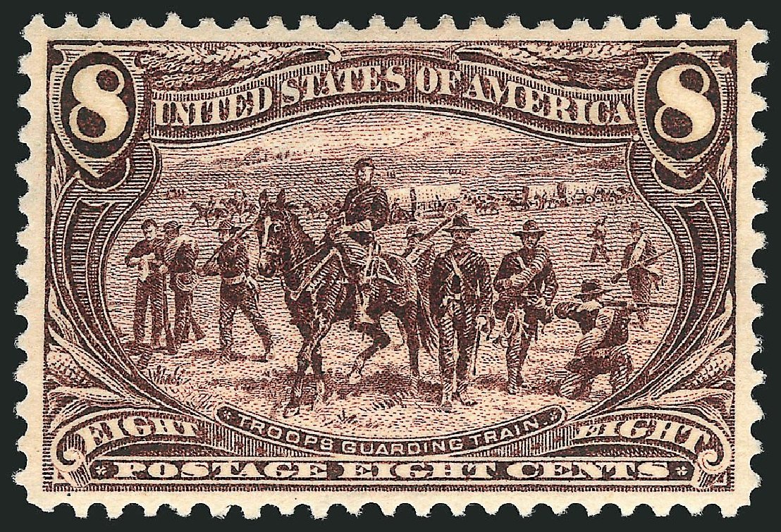 Cost of US Stamp Scott Catalogue #289 - 8c 1898 Trans Mississippi Exposition. Robert Siegel Auction Galleries, Mar 2014, Sale 1067, Lot 1319
