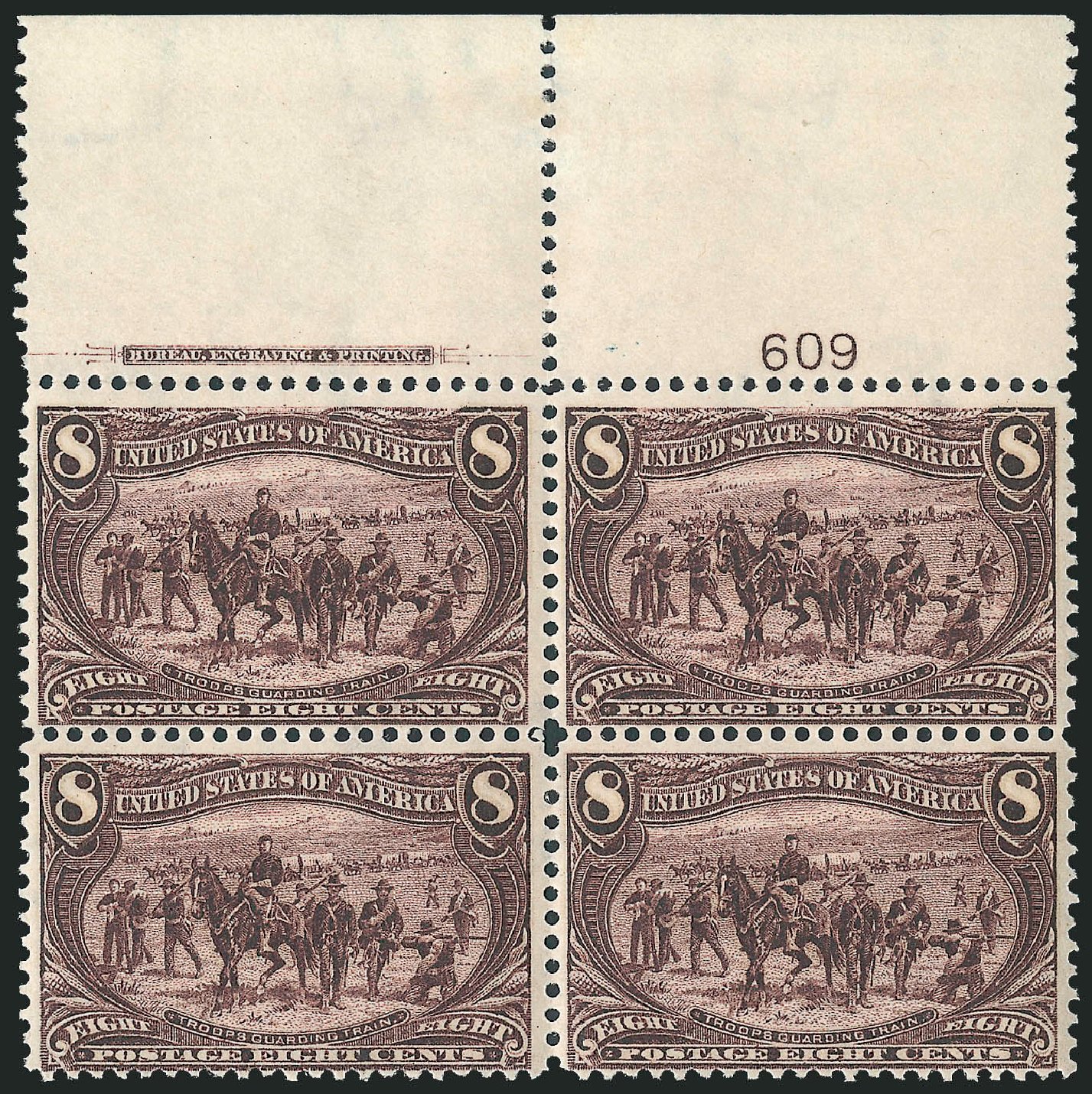 US Stamps Value Scott # 289: 8c 1898 Trans Mississippi Exposition. Robert Siegel Auction Galleries, Apr 2009, Sale 971, Lot 1229