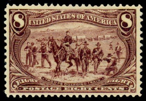 Costs of US Stamps Scott Catalogue #289: 1898 8c Trans Mississippi Exposition. Daniel Kelleher Auctions, Sep 2013, Sale 639, Lot 3380
