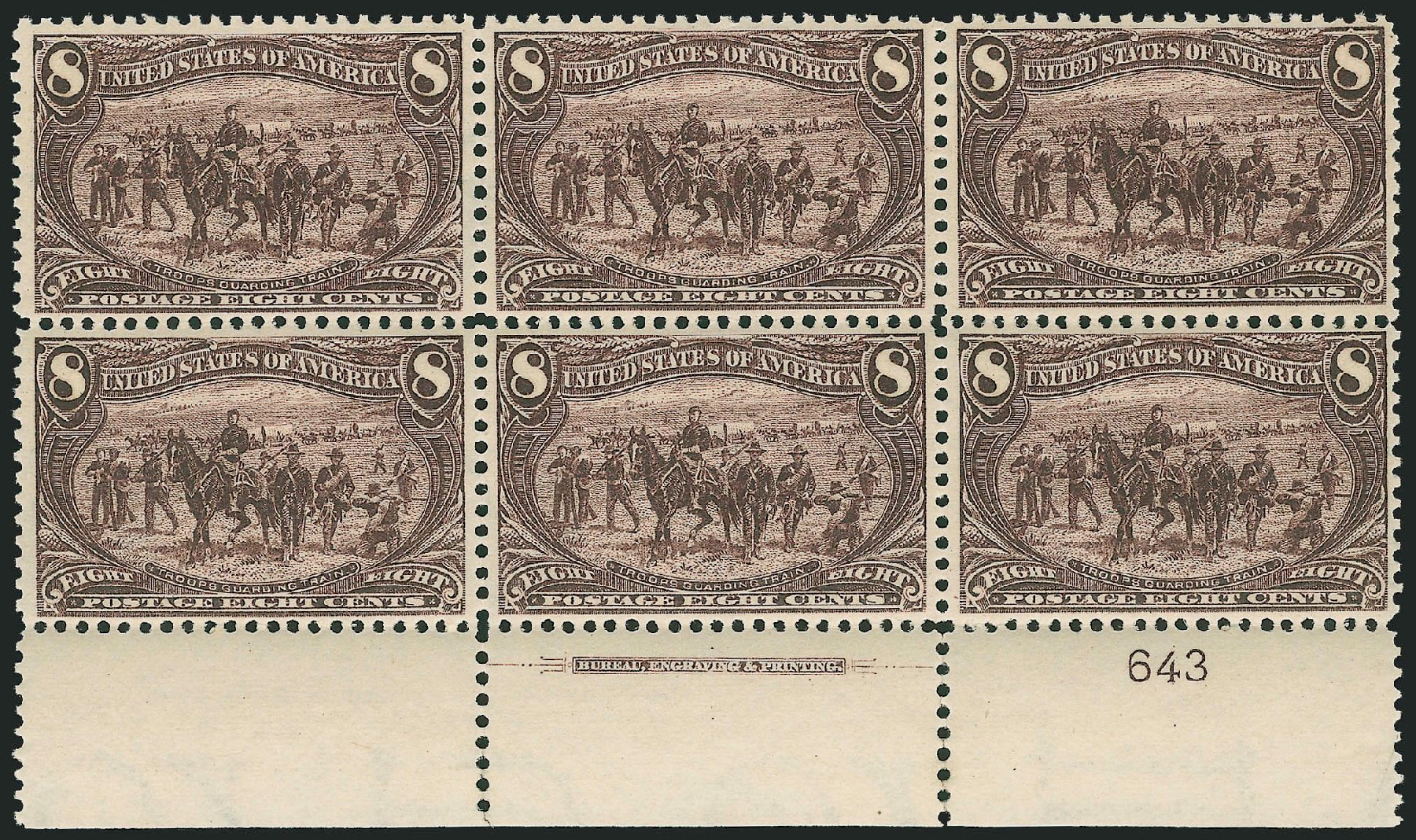 Value of US Stamps Scott Catalog # 289: 1898 8c Trans Mississippi Exposition. Robert Siegel Auction Galleries, Mar 2013, Sale 1040, Lot 1610